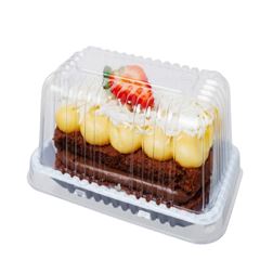 EMBALAGEM PET FATIA TORTA BRANCA MINI D 62R