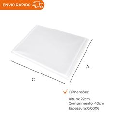 SACO PLÁSTICO DE POLIPROPILENO 22X40X0,06