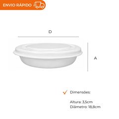 MARMITEX DE ISOPOR COM TAMPA 500ML - TM 100