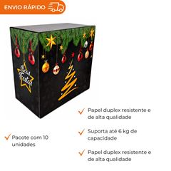 CESTA DE NATAL DUPLEX PRETA - P
