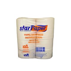 PAPEL HIGIÊNICO ROLÃO BRANCO 100% CELULOSE 300M
