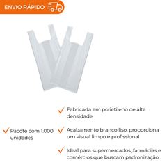 SACOLA COM ALÇA 38X48 BRANCA