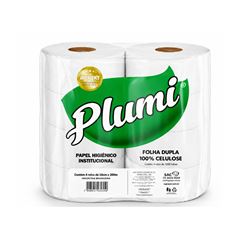 PAPEL HIGIENICO 100% CEL. FOLHA DUPLA . 200M
