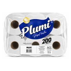 PAPEL TOALHA BOBINA 100% CELULOSE 20GR- 200M