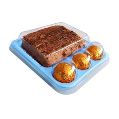 EMBALAGEM PARA BOLO + 3 DOCES BABY AZUL CLARO